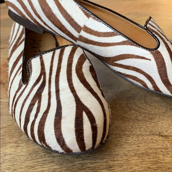 Kate and Mel leather animal print flats - Picture 4 of 5